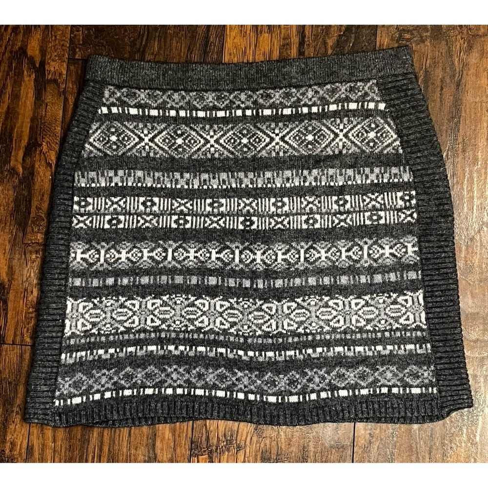Sherpa Adventure Gear Paro Skirt Gray Merino Wool Women's Size Large